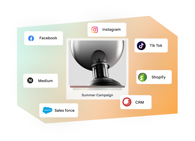 Manage and share content seamlessly across channels
